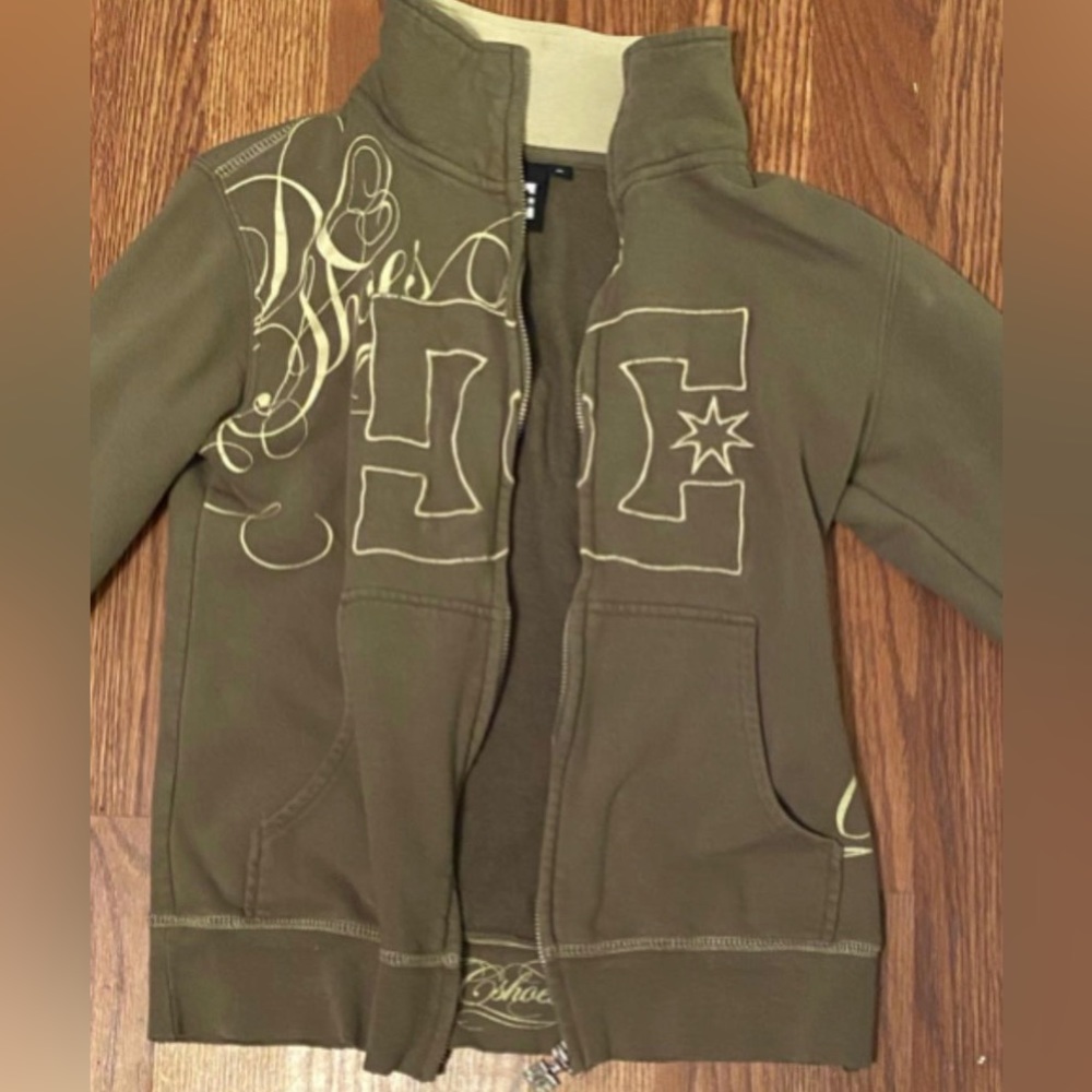 y2k olive green DC jacket